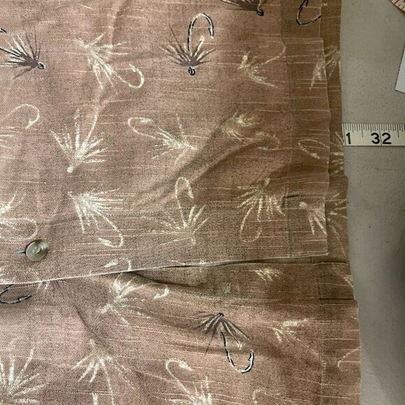 Fly fishing Men’s novelty print button front shirt top by outfitters Large - Picture 8 of 8